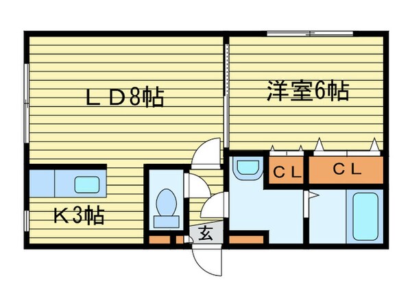 グランピア環状通東の物件間取画像